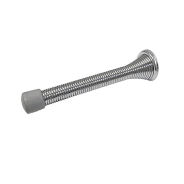 Cal-Royal 3-1/8 Heavy Duty Flexible Door Stop Screw and Metal Base, US26 Bright Chrome - HDFS3-26