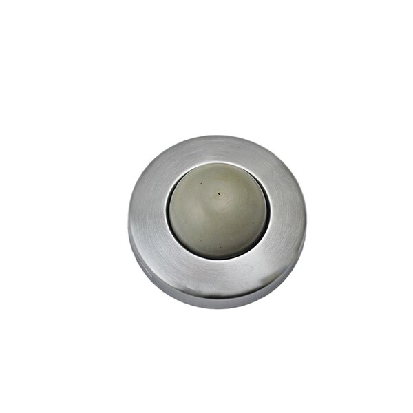Ives Commercial Solid Brass 2-1/2in Convex Wall Bumper Satin Chrome Finish - WS406407CVX26D
