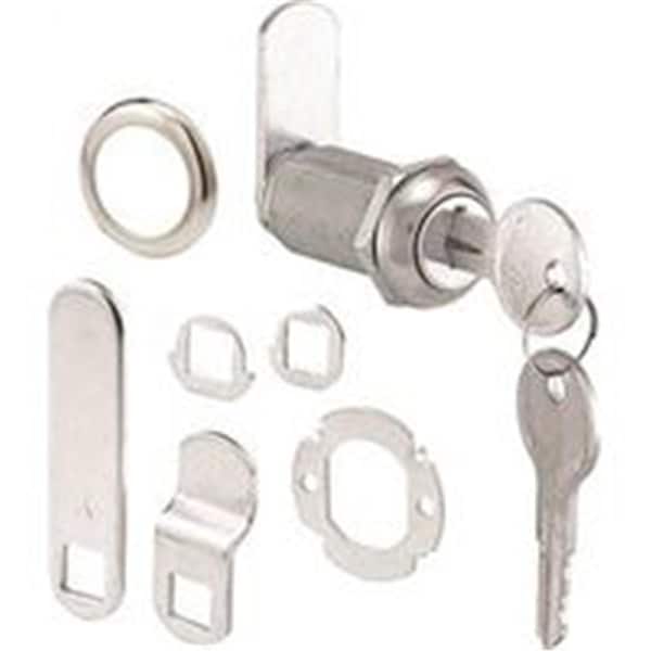 Lawnitator Prime-Line Drawer & Cabinet Lock, Keyed Alike, Stainless Steel - Chrome Plated - LA2630760