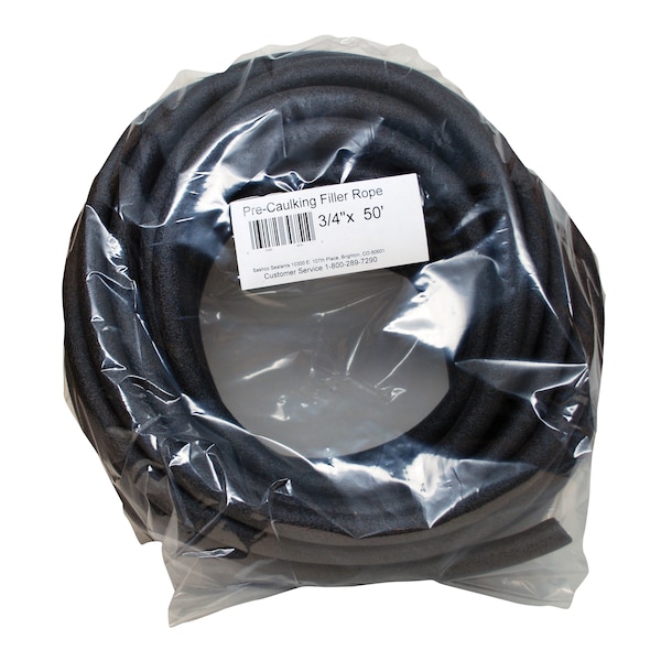 Sashco 3/4" x 50' Filler Rope Pre-Caulking Closed Cell Backer Rod - 30751