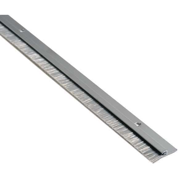 National Guard Door Sweep, 7 ft., A. Aluminum, Nylon Brush - B606A-84
