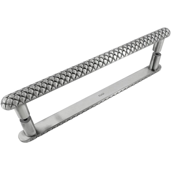 Strategic Brands 12 in. Potato Oversized Pull with Back to Back Mounting - Satin Silver Antique - 20011-BB