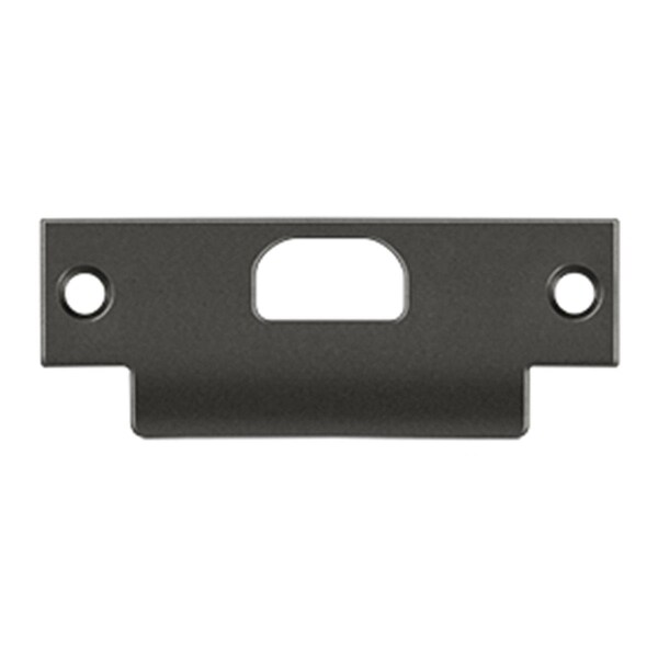 Dendesigns 4.87 x 1.25 in. T- Strike with Hole, Oil Rubbed Bronze, Solid - DE569673