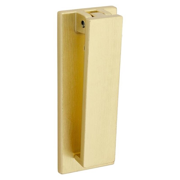 National Hardware National Hardware Reed 4.75 in. L Brushed Gold Brass Door Knocker - N336-705