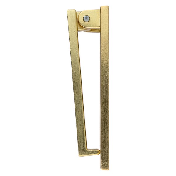 National Hardware National Hardware Reed 4.75 in. L Brushed Gold Brass Door Knocker - N336-705
