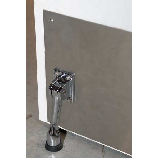 Zoro Select Lever Door Holder, Zinc, Silver, 1-7/16"W - 1XNK8