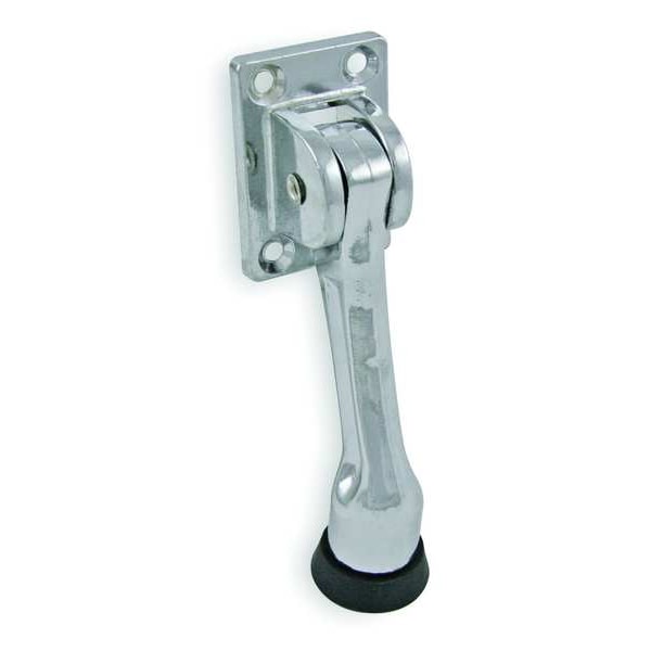 Zoro Select Lever Door Holder, Zinc, Silver, 1-7/16"W - 1XNK8