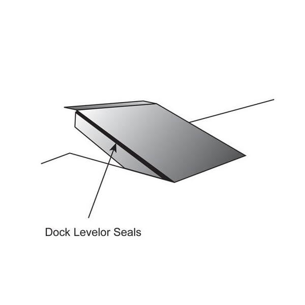 American Garage Door Supply Brushseal, Dock Leveler, Nylon, 11/16-in 90 Degree Holder, 1-in Brush, 94-in. - BN9111-94
