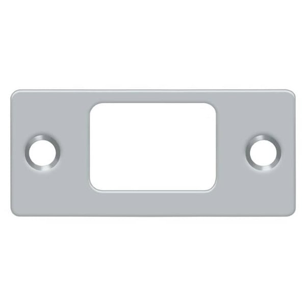 Deltana Strike Plate, Deadbolt, 2-3/4" X 1-1/4" Satin Chrome - SP2753U26D