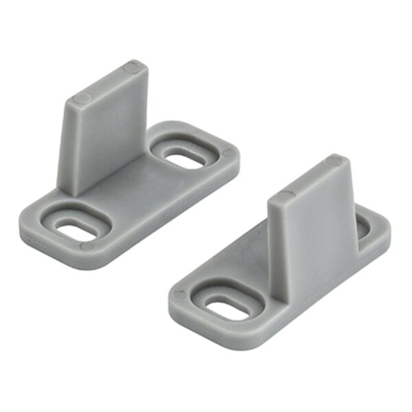 National Mfg Aluminum Double Floor Door Guide, Gray - 232041