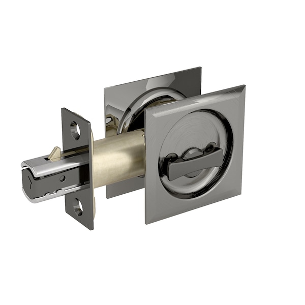 Richelieu 2 716inch 62 mm Square Pocket Door Privacy Pull, Antique Nickel - 17SAN42