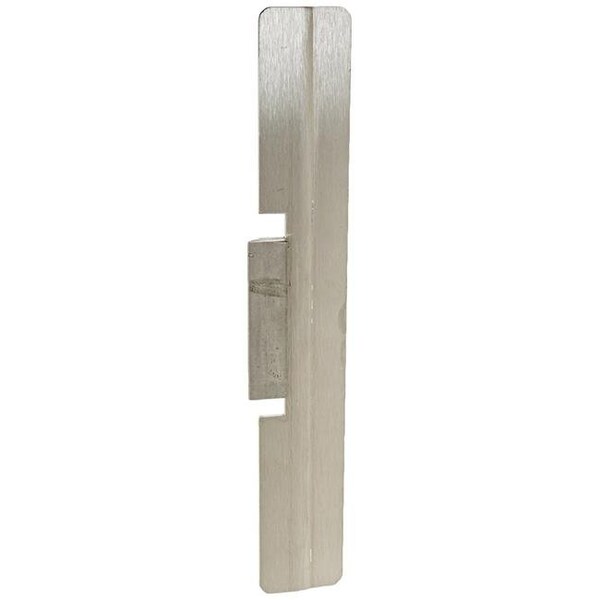 Don-Jo Don-Jo Manufacturing FL 212W6 -WH 12 in. Full Lip High Security Strike with 6 in. CTC Latch Holes; White Coated - FL 212W6 -WH