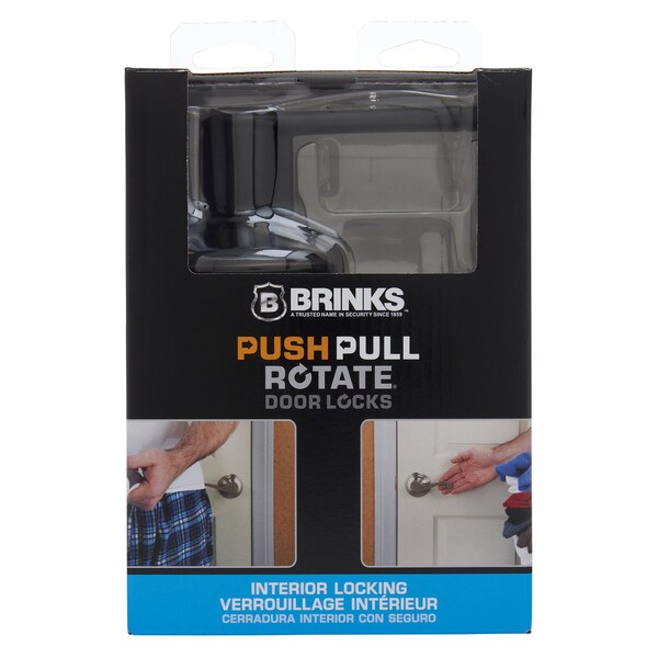 Brinks Commercial Brinks Push Pull Rotate Glenshaw Oil Rubbed Bronze Privacy Lock KW1 1.75 in. - 23034-150