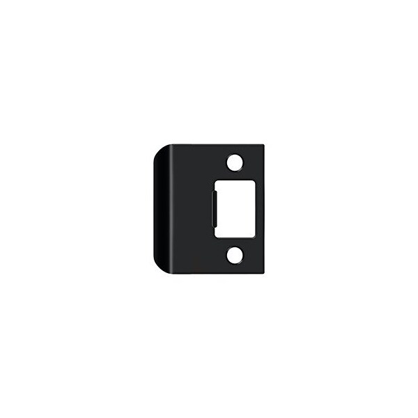 Deltana Extended Lip Strike Plate, 2-1/4 x 2 in Paint Black - SPE200U19