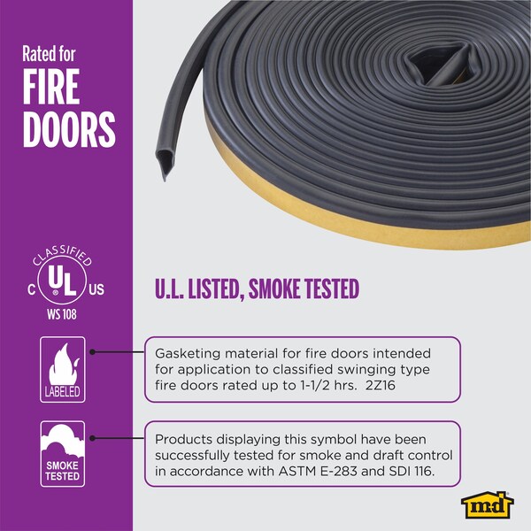 M-D Building Products 20 ft. Brown Silicone Gasket Seal for Doors and Windows - 68510