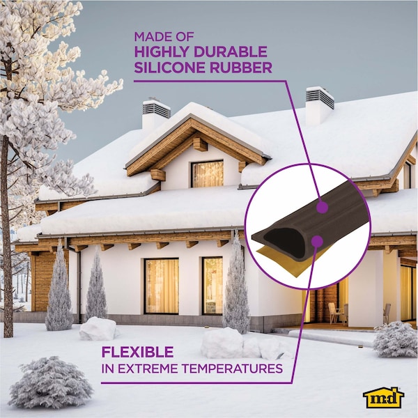 M-D Building Products 20 ft. Brown Silicone Gasket Seal for Doors and Windows - 68510
