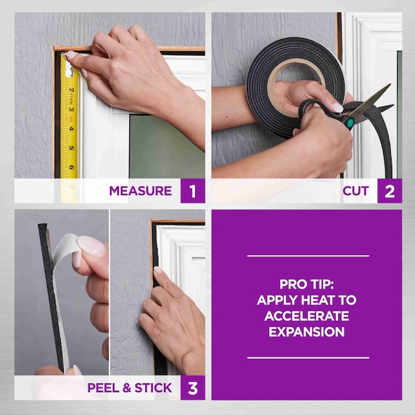 M-D Building Products 1 in. Neutral Expandable Foam PLATINUM Weatherseal for Uneven Gaps - 03166
