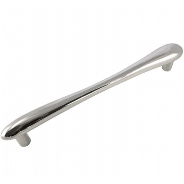 Strategic Brands 12 in. Polished Nickel Potato Oversized Pull with Back to Back Mounting - 20014-BB