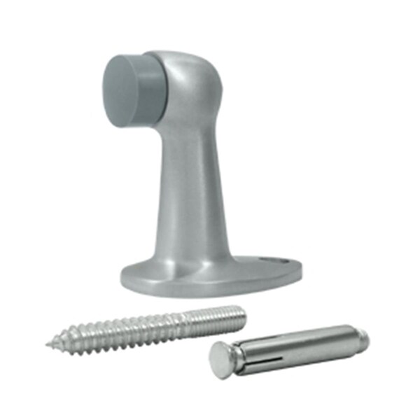 Patioplus 2.87 in. Floor Door Bumper, Satin Chrome - Solid - PA864439
