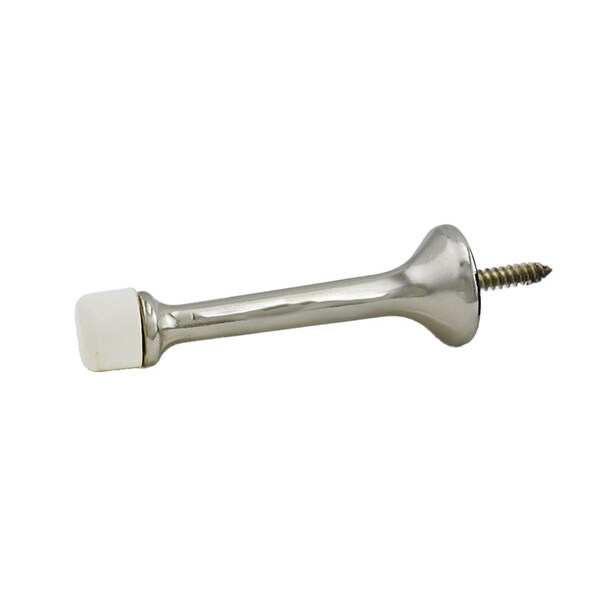 Ives Commercial Aluminum 3-3/16in Solid Door Stop Bright Nickel Finish - 61A14