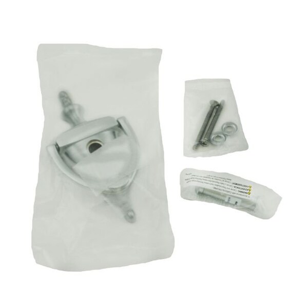 Ives Commercial Solid Brass Door Knocker with U701 UL Viewer Satin Chrome Finish - 0231252U626