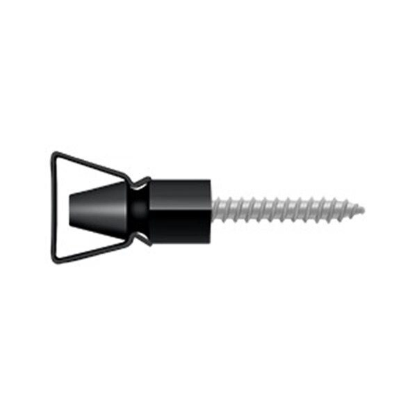 Patioplus 1.25 in. Shutter Door Holder - Paint Black - PA2666982