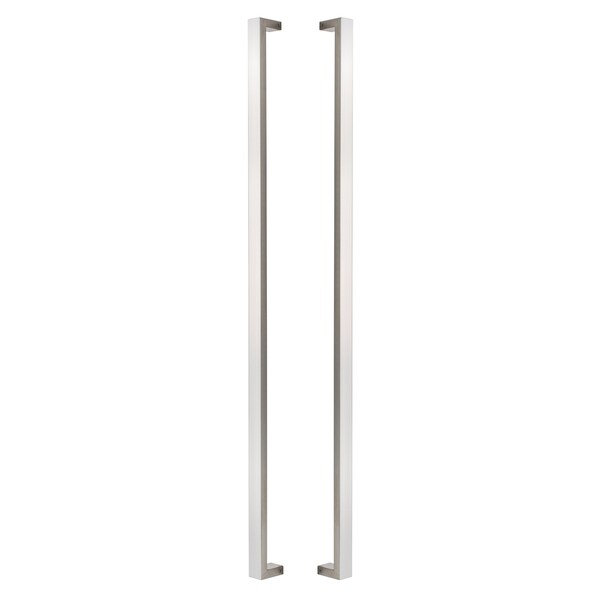 Sure-Loc Hardware Sure-Loc Hardware 72 Square Long Door Pull, Double-Sided, Satin Stainless - PL-2SQ72 32D