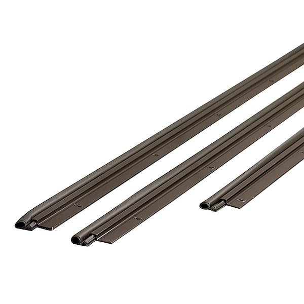 M-D Building Products 36 in. x 84 in. Brown Flat-design Aluminum and Vinyl Screw-on Top and Sides Door Seal Kit - 01677