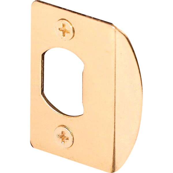 Prime-Line Prime-Line 2.25 in. H X 1.43 in. L Brass-Plated Steel Latch Strike Plate - E 2349