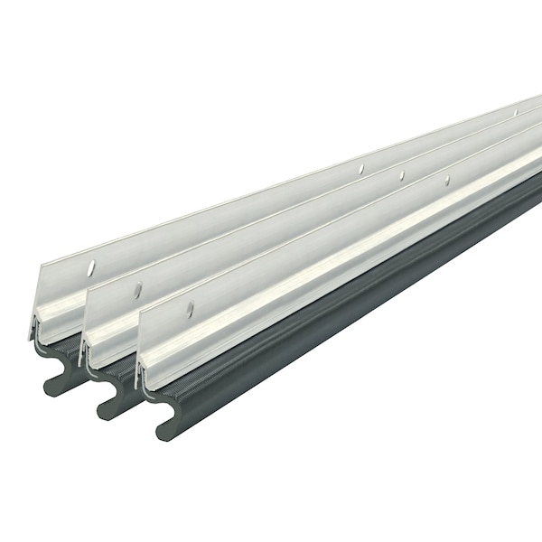 M-D Building Products Silver Aluminum and Vinyl-coated Foam Heavy-duty Screw-on Top and Sides Door Seal Kit - 43345