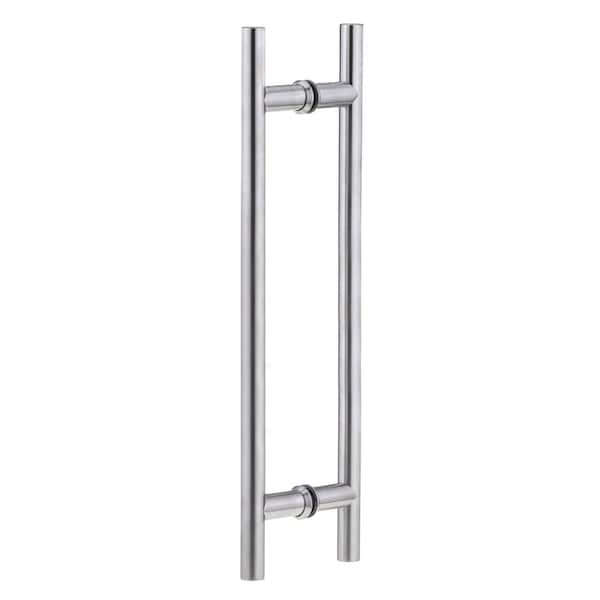 Richelieu 12inch 305 mm Center to Center Round BacktoBack Pull for Glass Door, Stainless Steel - 87H2R1002512170