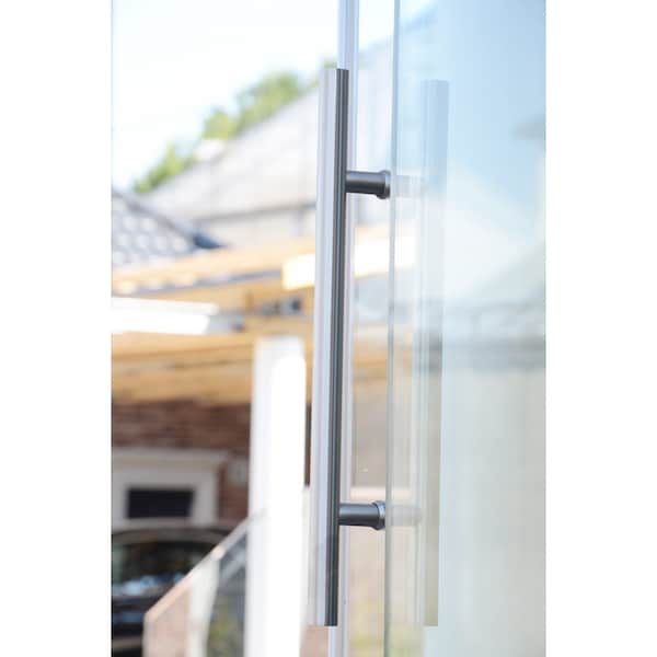 Richelieu 12inch 305 mm Center to Center Round BacktoBack Pull for Glass Door, Stainless Steel - 87H2R1002512170