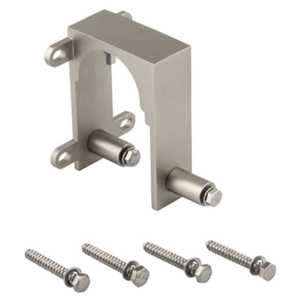 National Mfg 1080 Sliding Door Bypass Bracket - Satin Nickel - 235650