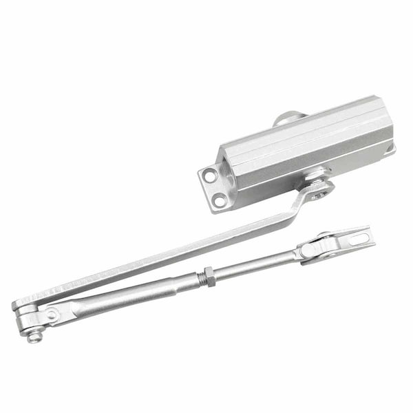 Richelieu 1600 Series Fixed Power Door Closer, Satin Aluminum, 180 Door closer - 1600SI21BC