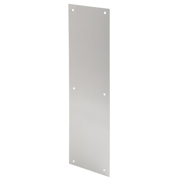 Prime-Line Push Plate, 3-1/2 in. x 15 in., 628 Satin Aluminum (Single Pack) - J 4718