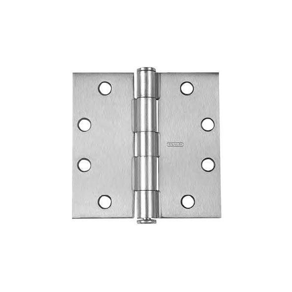 Best Hinges 4inx4in Steel Full Mortise Standard Weight Square Corner Hinge Non Removable Pin # 050539 Square - F179426DNRP