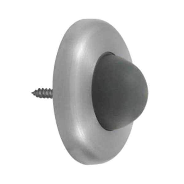 Patioplus 2.5 in. Diameter Wall Mount Convex Flush Bumper; Satin Stainless Steel - PA575227