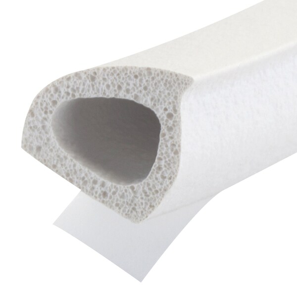 M-D Building Products 3/8 in. x 3/8 in. x 17 ft. White Premium Silicone Rubber PLATINUM Window Seal for Ex-Large Gaps - 43846