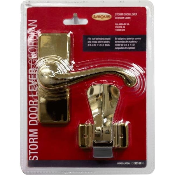 Larson Larson 5035250 Georgian Bright Brass Storm Door Lever - 5035250
