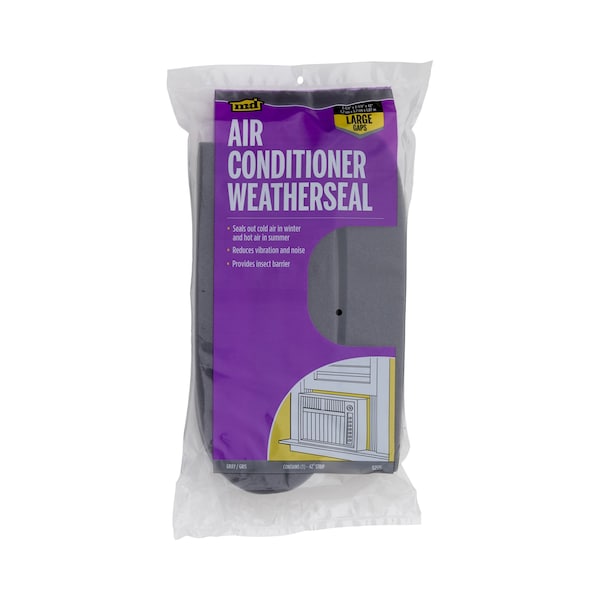 M-D Building Products 2-1/4 in. X 42 in. Gray Air Conditioner Weatherseal for Window Units - 02535