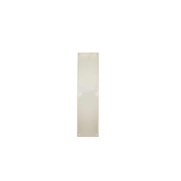 Trimco Four Beveled Edges Push Plate Satin Stainless Steel 4"x16" - 1809-4.630