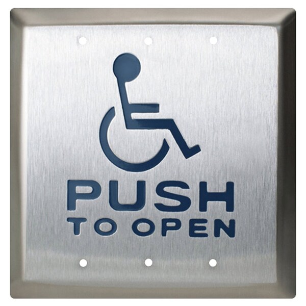 Camden 4-1/2-in Square Push Plate Switch, Kinetic Wireless Transmitter, 300' Range, Concealed Screws, SPDT - CM-45K/4