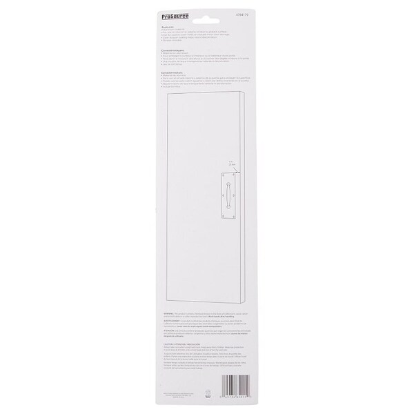 Prosource Door Pull Plate, 3-1/2 in W, 15 in D, 1-5/8 in H, Aluminum, Brass - 32239BBB-PS