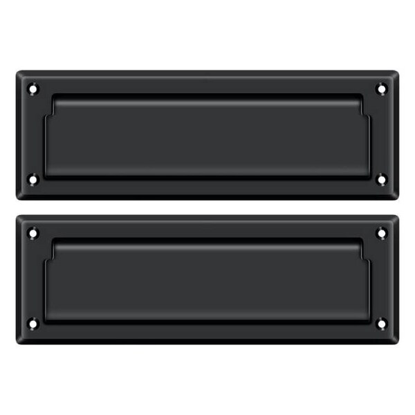 Deltana Mail Slot 8-7/8" With Back Plate Black - MS627U19