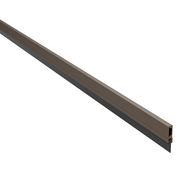Pemko 36in 3ft Door Bottom Sweep with 9/16in Vinyl Sweep Dark Bronze Anodized Aluminum Finish - 29326DV36
