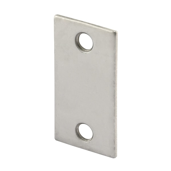 Prime-Line Steel Door Edge Hole Filler Plate, 1-1/8 in. by 2-1/4 in., Stainless Finish Single Pack - U 10678
