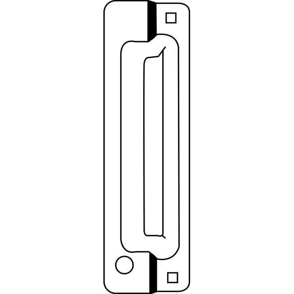 Rockwood Door Latch Guard, Stainless Steel, 11"L x 3-3/32"W - 320.32D