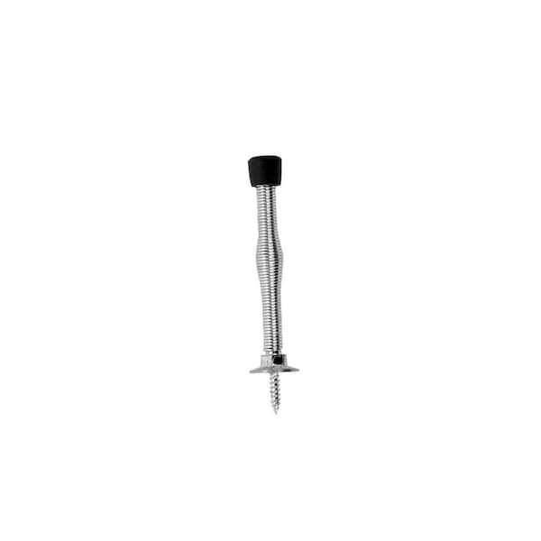 Heat Wave 1508-619 3 in. Base Board Spring Door Stop, Satin Nickel - HE2220151