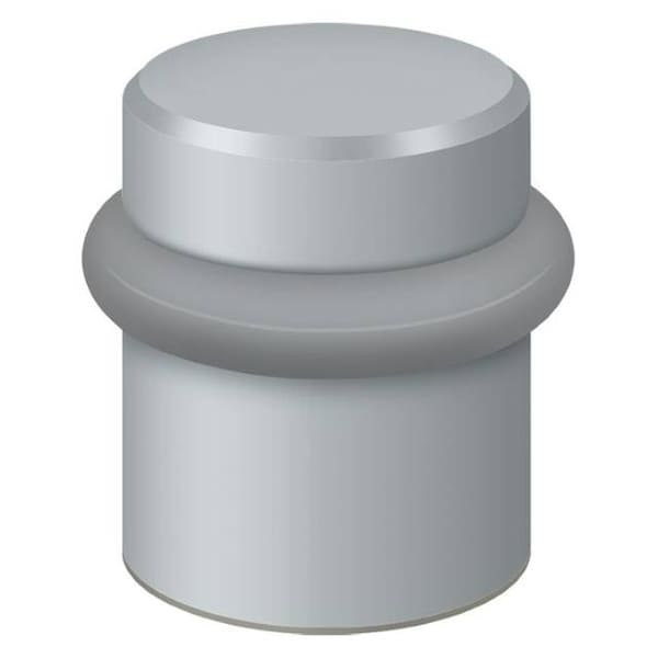 Deltana Round Universal Floor Bumper 1-1/2" Satin Chrome - UFB4505U26D