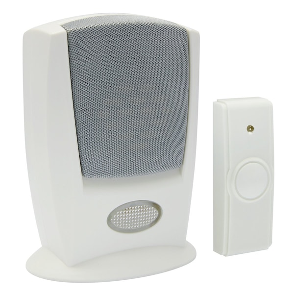 Iq America WD6010 Wireless Battery Operated Portable STROBE Chime Alert with Button Hearing Impaired - WD6010